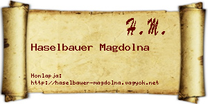 Haselbauer Magdolna névjegykártya