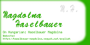 magdolna haselbauer business card